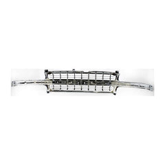 SILVERADO 99-02 GRILLE, Cross Bar Insert, Plastic, All-Chrome Shell and Insert, w/ Chrome Center Bar