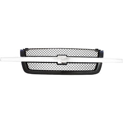 SILVERADO 03-06 GRILLE, Mesh, Gray, w/ Chr Cntr Bar, Base/LS/LT(AVALANCHE 03-06 w/o Body Cladding) Includes 2007 Classic