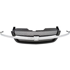 SILVERADO 03-06 GRILLE, Mesh, Gray, w/ Chr Cntr Bar, Base/LS/LT(AVALANCHE 03-06 w/o Body Cladding) Includes 2007 Classic