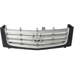 ESCALADE 02-06 GRILLE, Cross Bar Insert, Plastic, Paintable Shell and Insert, w/ Chr Insrt Opn'g Mldg