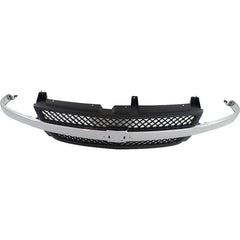 SILVERADO 2500 HD/3500 01-02 GRILLE, Black Mesh, w/ Chrome Center Bar