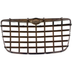 CHRYSLER 300 05-10 GRILLE, Cross Bar Insert, Chrome Shell/Painted Silver Insert, (05-07 5.7L/6.1L Eng)