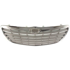 CHRYSLER 300 05-10 GRILLE, Cross Bar Insert, Chrome Shell/Painted Silver Insert, (05-07 5.7L/6.1L Eng)