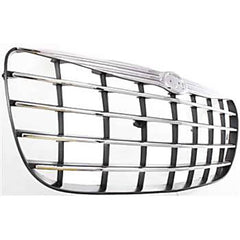 SEBRING 04-06 GRILLE, Chrome Shell/Painted Silver Insert, Convertible/Sedan