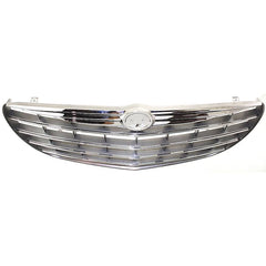 SEBRING 04-06 GRILLE, Chrome Shell/Painted Silver Insert, Convertible/Sedan