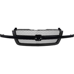 SILVERADO 1500 03-07 GRILLE, Paintable Shell w/ Gray Insert, w/ Center Bar, SS Model, (Including 2007 Classic)