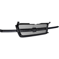 SILVERADO 1500 03-07 GRILLE, Paintable Shell w/ Gray Insert, w/ Center Bar, SS Model, (Including 2007 Classic)