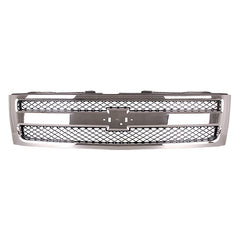 SILVERADO 1500 07-13 GRILLE, Plastic, Chrome Shell/Black Insert, Factory Installed, Excludes 2007 Classic