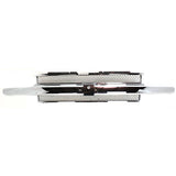 TRAILBLAZER 02-05 GRILLE, Chrome Shell and Insert, w/ Chrome Center Bar, w/o Headlamp Washer Holes
