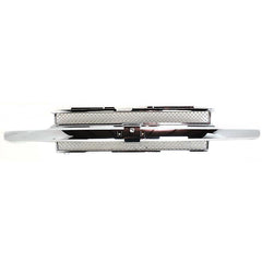 TRAILBLAZER 02-05 GRILLE, Chrome Shell and Insert, w/ Chrome Center Bar, w/o Headlamp Washer Holes