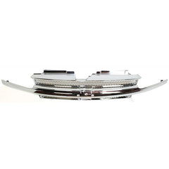 TRAILBLAZER 02-05 GRILLE, Chrome Shell and Insert, w/ Chrome Center Bar, w/o Headlamp Washer Holes