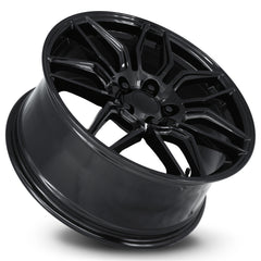 19x8.5 Aluminum Wheel with 5x120 Bolt Pattern - Gloss Black
