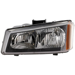 SILVERADO 03-06 HEAD LAMP LH, Assembly, Halogen, Fluted Reflector, Includes 2007 Classic