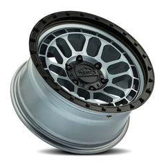17x8.5 Aluminum Wheel with 6x139.7 Bolt Pattern - GLOSS GRAPHITE/GLOSS  BLACK RING