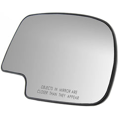 SILVERADO/SIERRA 99-02 MIRROR GLASS RH, Non-Towing, Non-Heated, w/ Backing Plate, No Signal Light and Blind Spot Detection