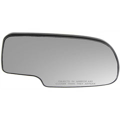 SILVERADO/SIERRA 99-02 MIRROR GLASS RH, Non-Towing, Non-Heated, w/ Backing Plate, No Signal Light and Blind Spot Detection