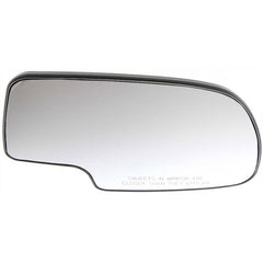 SILVERADO/SIERRA 99-02 MIRROR GLASS RH, Non-Towing, Non-Heated, w/ Backing Plate, No Signal Light and Blind Spot Detection