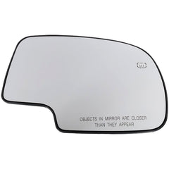 SILVERADO/SIERRA 99-06 MIRROR GLASS RH, Non-Towing, Heated, w/ Backing Plate, No Signal Light and Blind Spot Detection, All Cab Types, Includes 2007 Classic