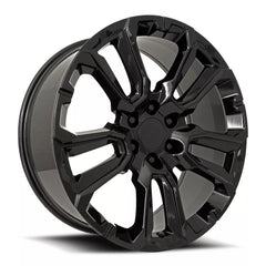 22x9 Aluminum Wheel with 6x5.5 Bolt Pattern - Gloss Black