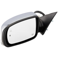 KOOL VUE MIRRORSCHRYSLER 300 11-20 MIRROR LH, Power, Manual Folding, Heated, Chrome, w/ BSD, Memory, Puddle Light, and Signal Light, No Auto-dimming, (Exc. C Model)