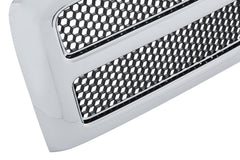 FRONT GRILLE -  CHROME FRAME WITH SILVER MESH INSERT -  FITS 1994-2001