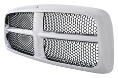 FRONT GRILLE -  CHROME FRAME WITH PAINT TO MATCH HONEYCOMB INSERTS -