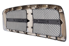 FRONT GRILLE -  CHROME FRAME WITH PAINT TO MATCH HONEYCOMB INSERTS -