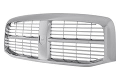 FRONT GRILLE -  CHROME FRAME AND CHROME BILLET STYLE INSERT [EMBLEM NOT - CH1200281 for Dodge Ram 2006-2009
