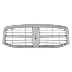 FRONT GRILLE -  CHROME FRAME AND CHROME BILLET STYLE INSERT [EMBLEM NOT - CH1200281 for Dodge Ram 2006-2009