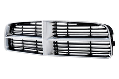 GRILLE -  EXCEPT SRT - 8 MODELS -  CHROME SURROUND WITH BLACK -  MADE OF - CH1200296 for Dodge Charger 2006-2010