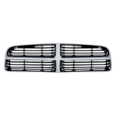 GRILLE -  EXCEPT SRT - 8 MODELS -  CHROME SURROUND WITH BLACK -  MADE OF - CH1200296 for Dodge Charger 2006-2010