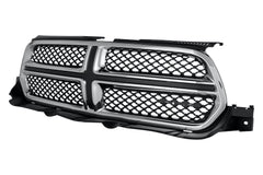 FRONT GRILLE -  CHROME SURROUND WITH BLACK INSERT COLOR -  MADE OF PLASTIC