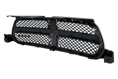 FRONT GRILLE -  CHROME SURROUND WITH BLACK INSERT COLOR -  MADE OF PLASTIC
