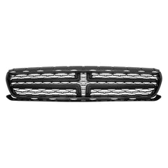FRONT GRILLE -  EXCEPT SCAT PACK/SRT/HELLCAT MODELS -  PAINTED BLACK