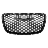 FRONT GRILLE -  FOR 300S AND LIMITED MODELS -  GLOSSY BLACK MESH AND