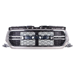 FRONT GRILLE -  TRADESMAN MODELS -  CHROME SURROUND WITH BLACK PERFORATED
