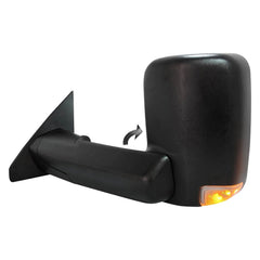 DRIVER SIDE POWER TOW STYLE DOOR MIRROR -  WITH TURN SIGNAL/PUDDLE