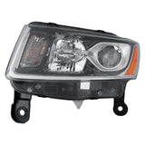 DRIVER SIDE HALOGEN HEADLIGHT ASSEMBLY -  CHROME BEZEL -  FOR LAREDO
