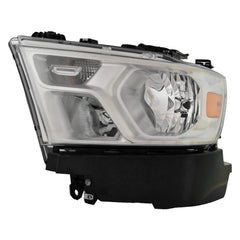 DRIVER SIDE HALOGEN HEADLIGHT ASSEMBLY -  CHROME BEZEL -  WITHOUT LOGO -