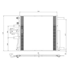 A/C CONDENSER -  3.6 LITER V6 -  13-18 4.7/5.7 LITER V8 WITH 8 SPEED