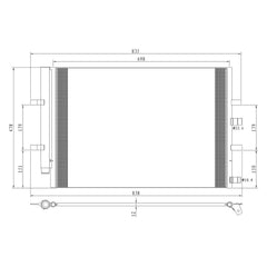LKQ Corp - A/C Condenser for Ford Transit 2015-2016