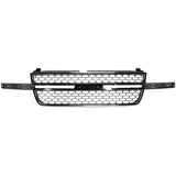 SILVERADO 2500HD/3500 03-06 GRILLE, Honeycomb, Chrome/Gray, w/o Center Bar, Includes 2007 Classic