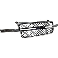 SILVERADO 2500HD/3500 03-06 GRILLE, Honeycomb, Chrome/Gray, w/o Center Bar, Includes 2007 Classic