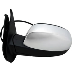 KOOL VUE MIRRORSSILVERADO 07-13/SUBURBAN 07-14 MIRROR LH, Non-Towing, Power, Manual Folding, Heated, Chrome, No Memory, Puddle Light, and Signal Light