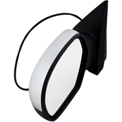 KOOL VUE MIRRORSSILVERADO 07-13/SUBURBAN 07-14 MIRROR LH, Non-Towing, Power, Manual Folding, Heated, Chrome, No Memory, Puddle Light, and Signal Light