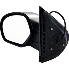 KOOL VUE MIRRORSSILVERADO 07-13/SUBURBAN 07-14 MIRROR LH, Non-Towing, Power, Manual Folding, Heated, Chrome, No Memory, Puddle Light, and Signal Light