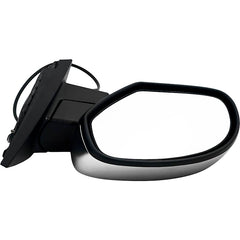 KOOL VUE MIRRORSSILVERADO 07-13/SUBURBAN 07-14 MIRROR LH, Non-Towing, Power, Manual Folding, Heated, Chrome, No Memory, Puddle Light, and Signal Light