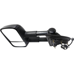 KOOL VUE MIRRORSSILVERADO/SIERRA 1500 14-14 / SIERRA 2500 HD/3500 HD 15-19 TOWING MIRROR LH, Power, Manual Folding, Heated, Textured, Trailer Type, No Signal Light