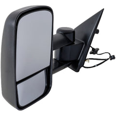 KOOL VUE MIRRORSSILVERADO/SIERRA 1500 14-14 / SIERRA 2500 HD/3500 HD 15-19 TOWING MIRROR LH, Power, Manual Folding, Heated, Textured, Trailer Type, No Signal Light