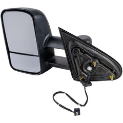 KOOL VUE MIRRORSSILVERADO/SIERRA 1500 14-14 / SIERRA 2500 HD/3500 HD 15-19 TOWING MIRROR LH, Power, Manual Folding, Heated, Textured, Trailer Type, No Signal Light